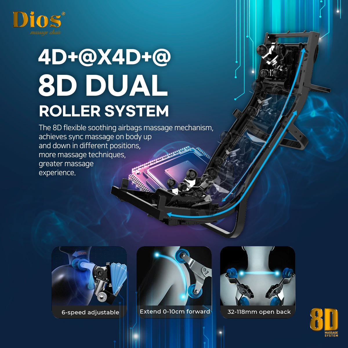 Kahuna DIOS Massage Chair-Black