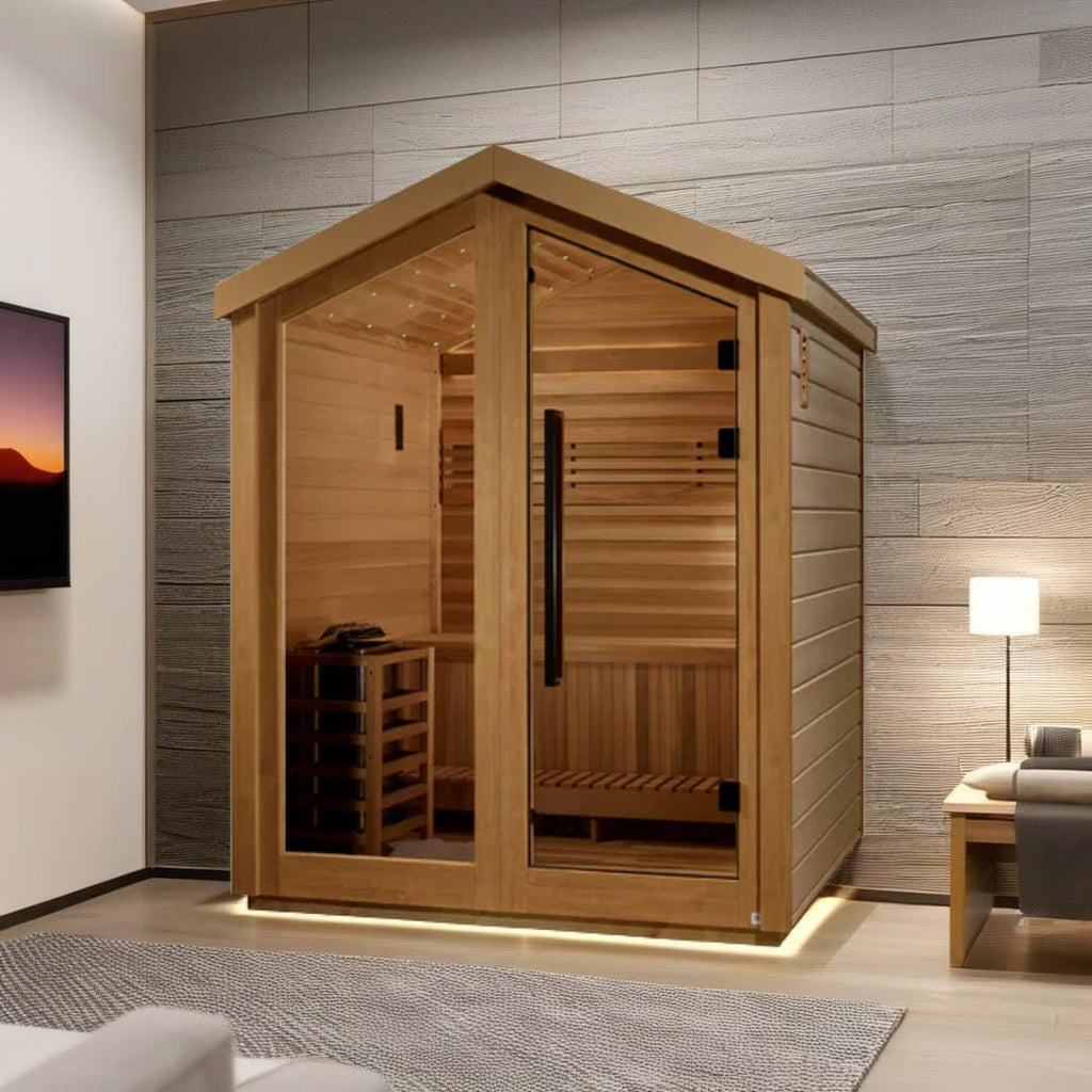 Golden Designs Savonlinna GDI-8503-01 3 Person Outdoor Traditional Cedar Sauna