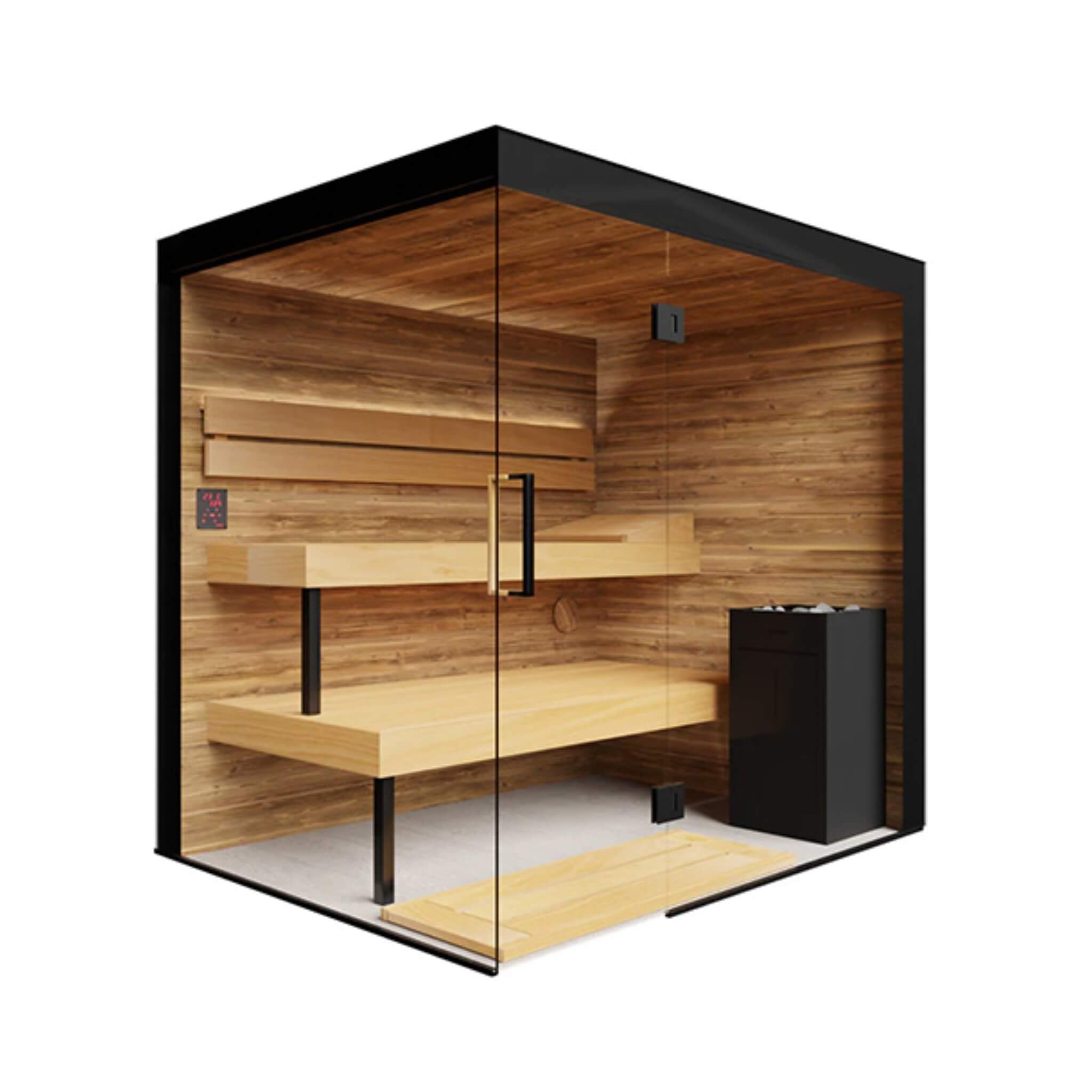 ThermaSol Lumaria 2-5 Person Indoor Glass Sauna Cabin [14-LUMARIA] (SAK84962)