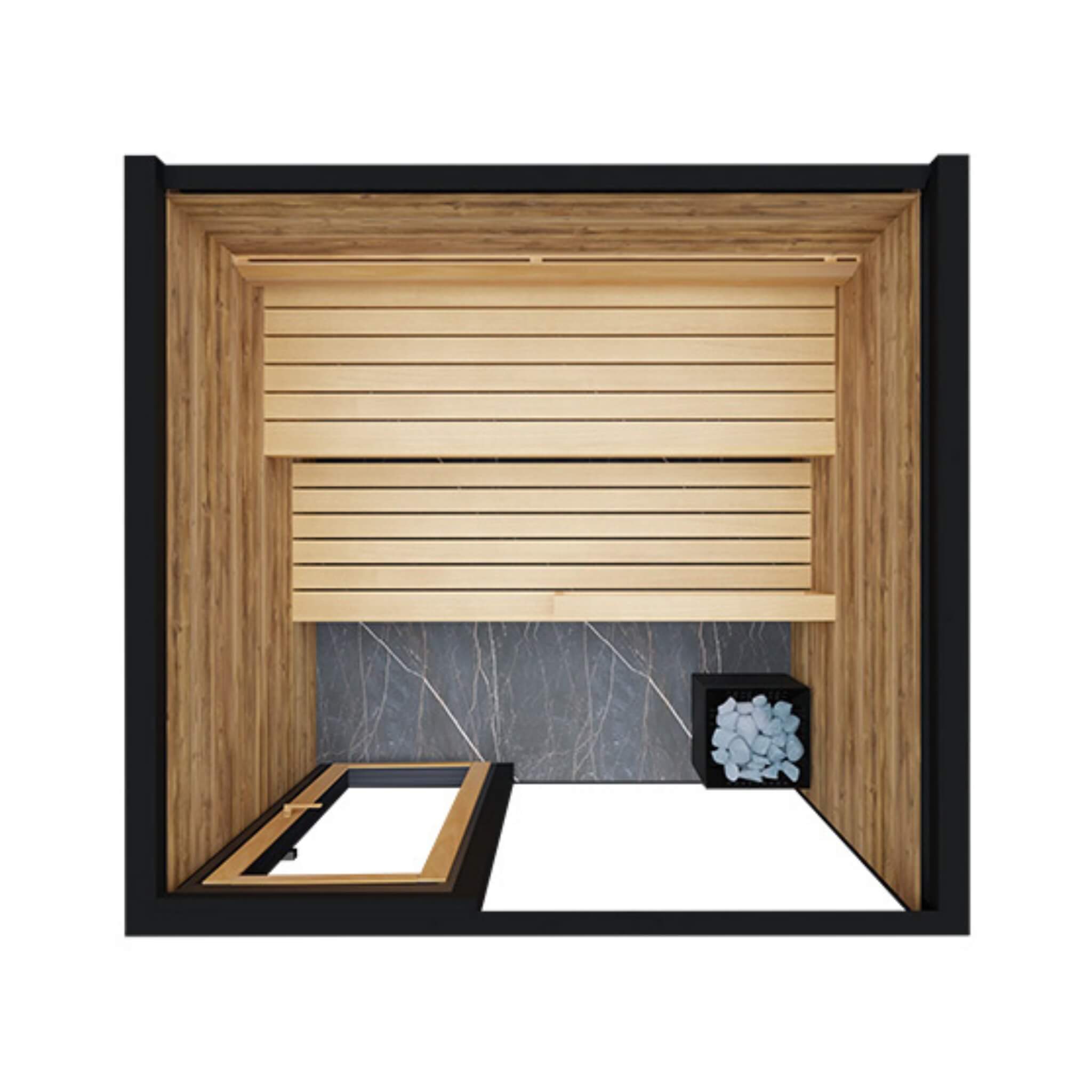 ThermaSol Spectra 4-Person Fully-Assembled Outdoor Sauna Cabin [Made-To-Order] [14-SPECTRA] (SAK46921)